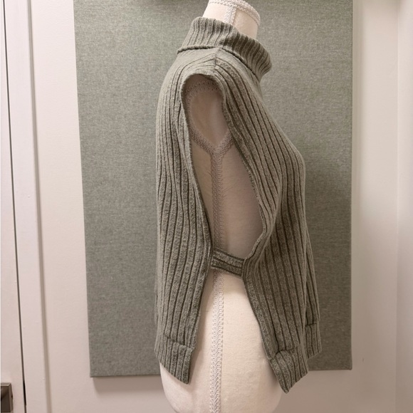 SHEIN Olive Green Ribbed Cowl Neck Sweater - Picture 2 of 6